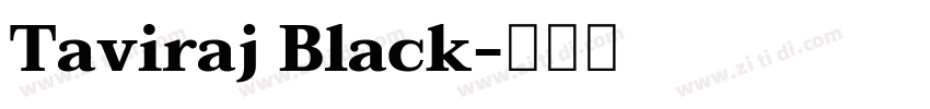 Taviraj Black字体转换